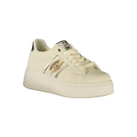 Laura Biagiotti Beige polyester sneaker til kvinder
