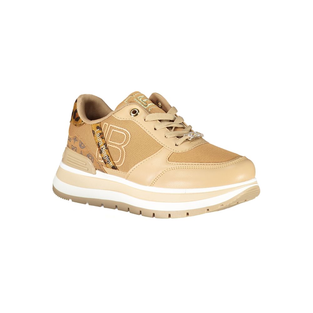 Laura Biagiotti Brun Polyester Dame Sneaker