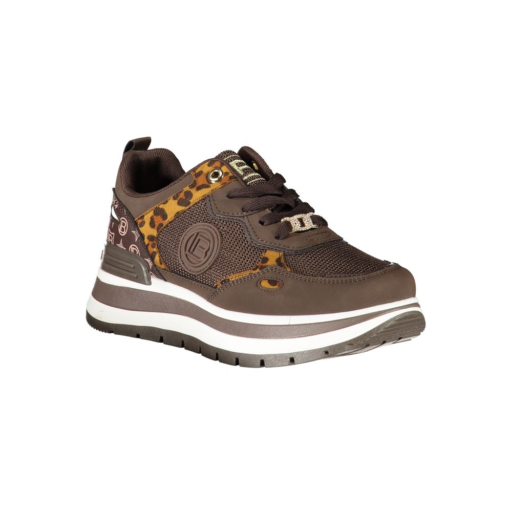 Laura Biagiotti Brun Polyester Dame Sneaker