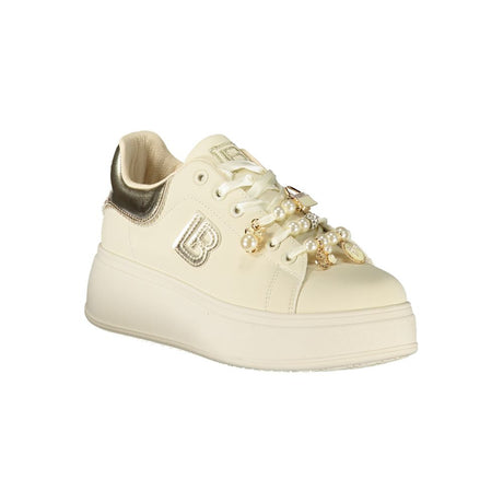 Laura Biagiotti Beige polyester sneaker til kvinder