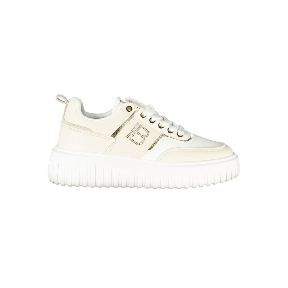 Laura Biagiotti Beige polyester sneaker til kvinder