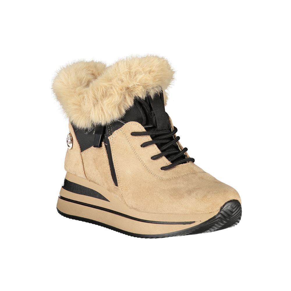 Laura Biagiotti Beige polyester sneaker til kvinder