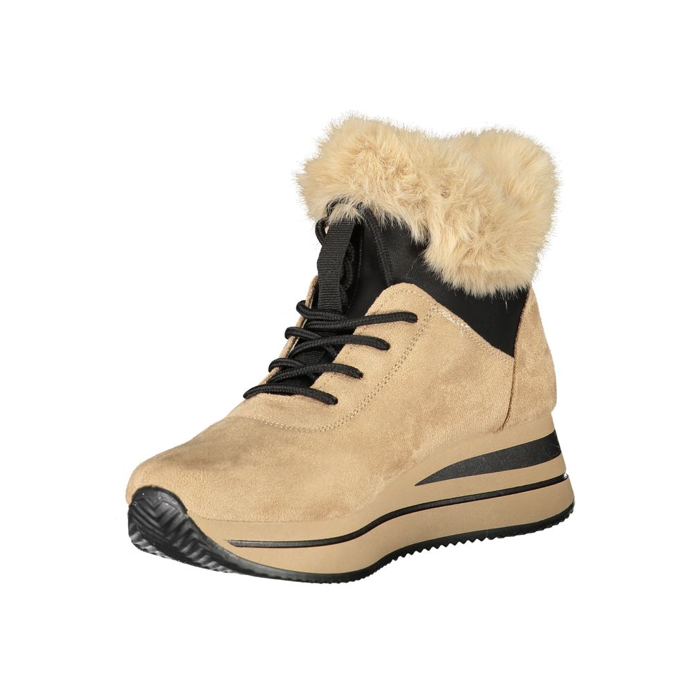 Laura Biagiotti Beige polyester sneaker til kvinder