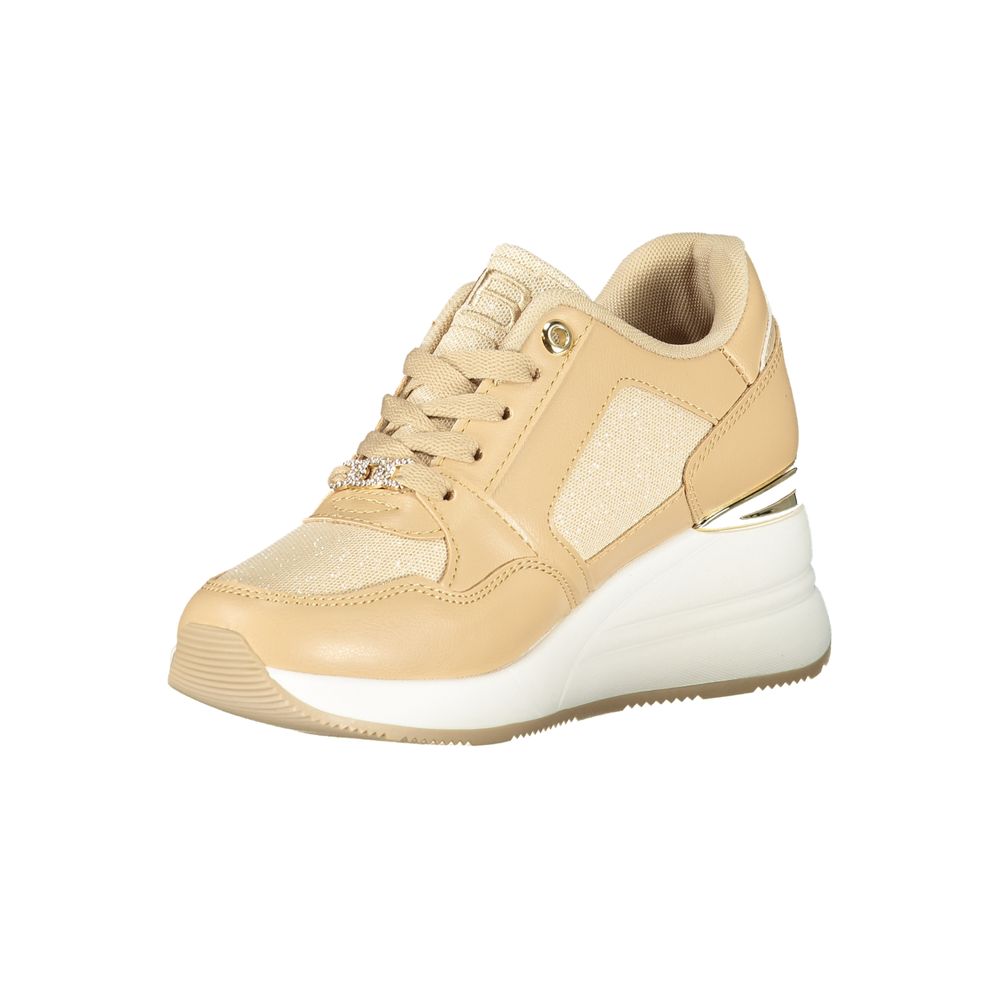 Laura Biagiotti Beige polyester sneaker til kvinder