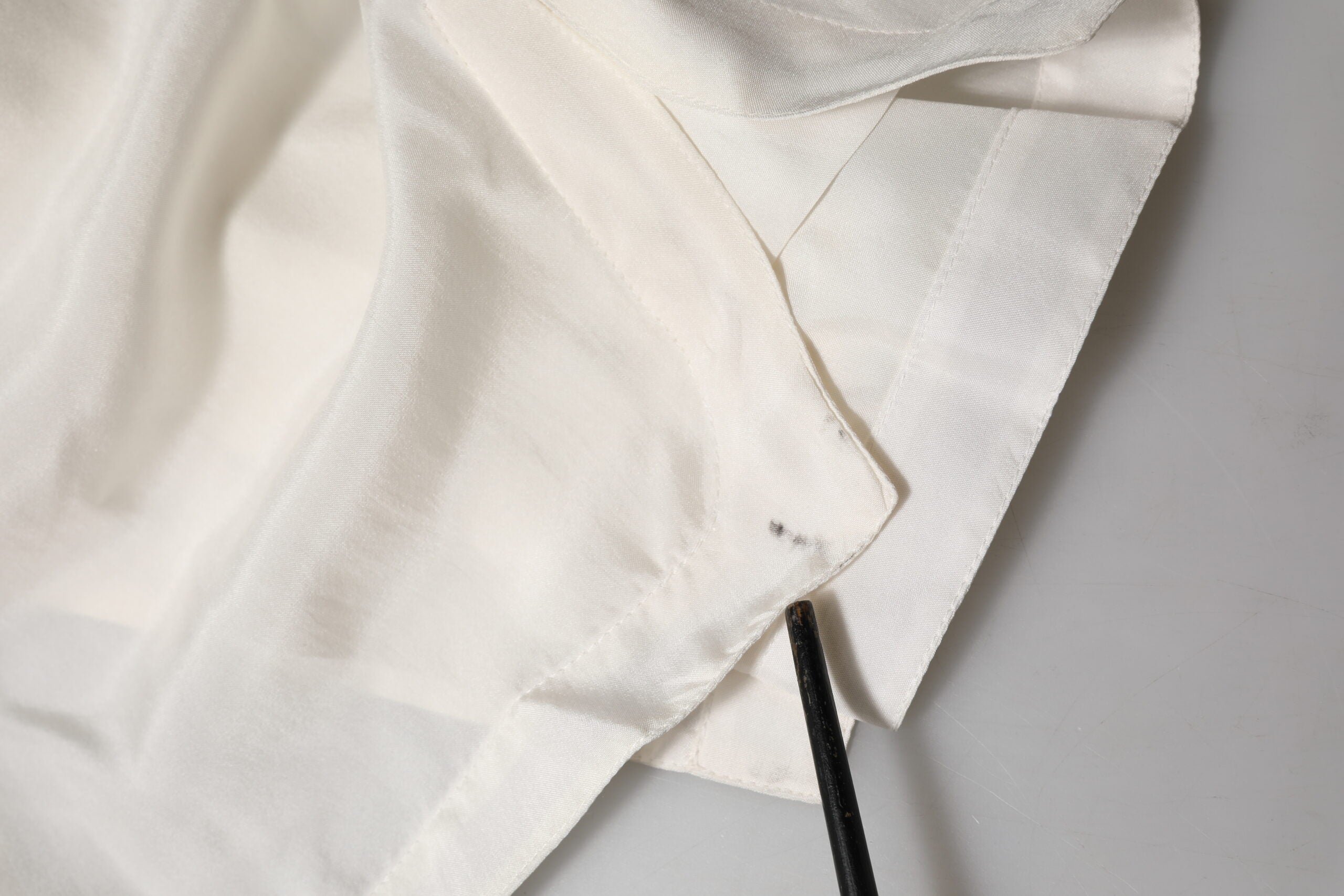 Dolce &amp; Gabbana Off White Silke Button Down Poloshirt Top