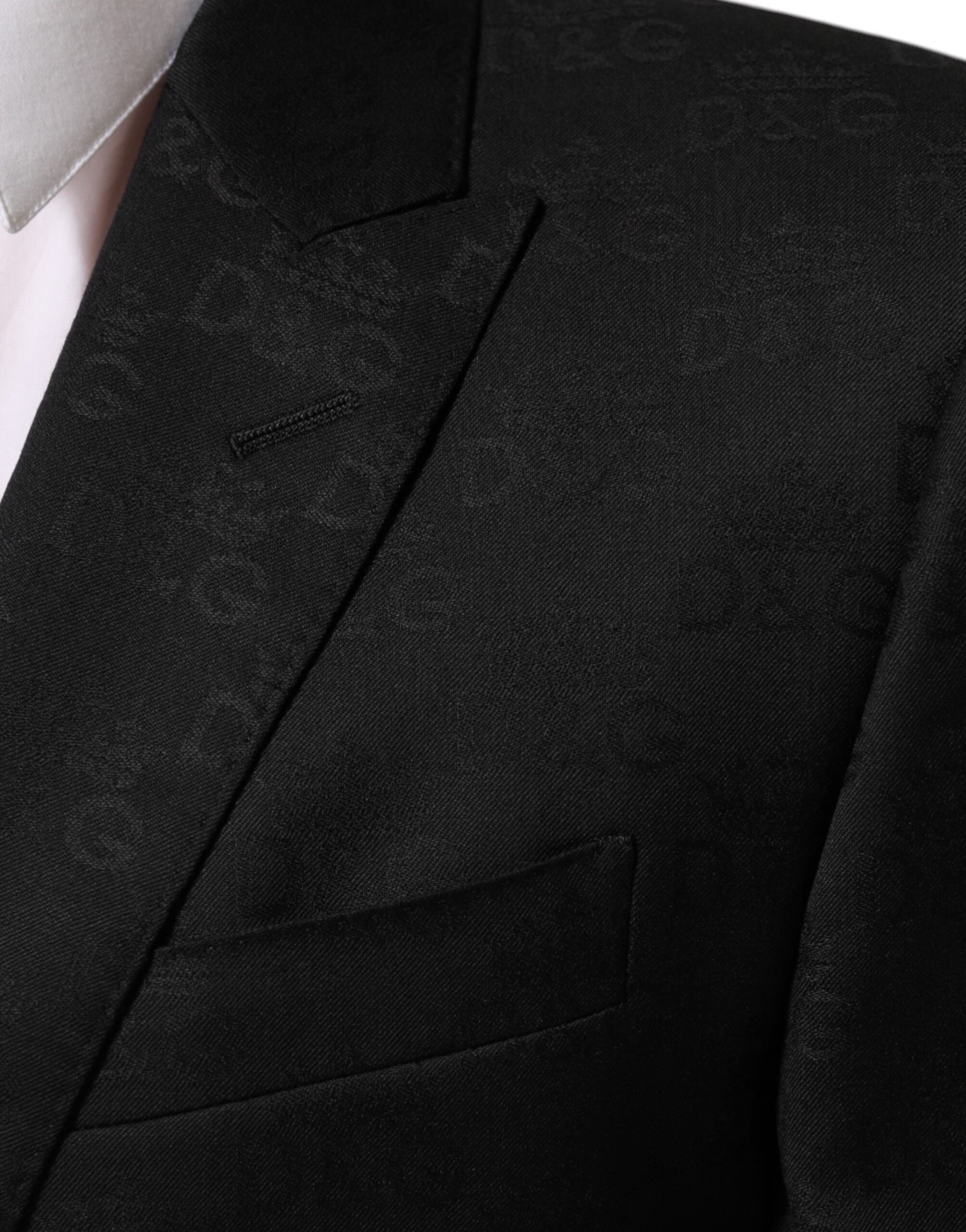 Dolce &amp; Gabbana Sort MARTINI 2 Knapper Habitjakke Blazer