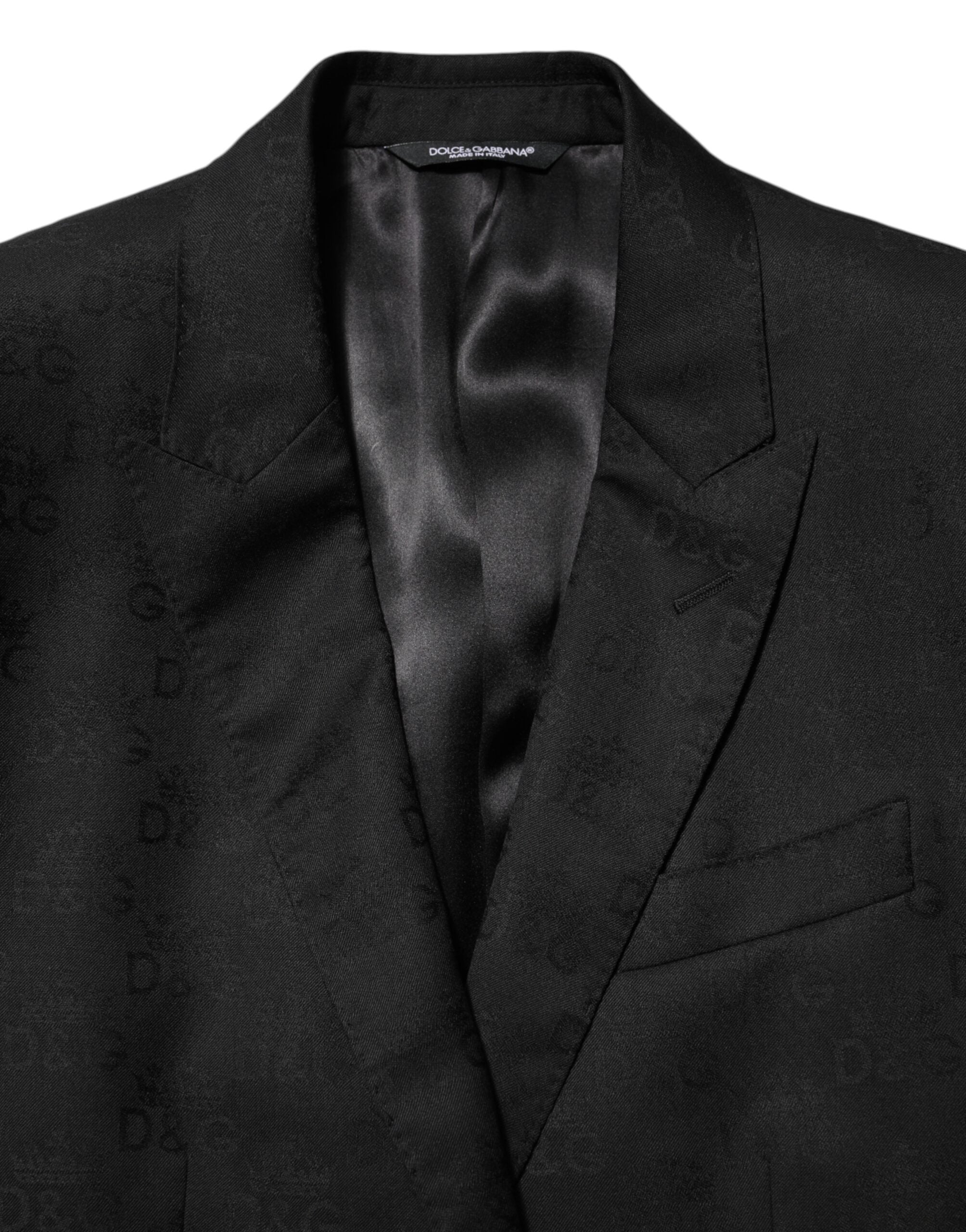 Dolce &amp; Gabbana Sort MARTINI 2 Knapper Habitjakke Blazer