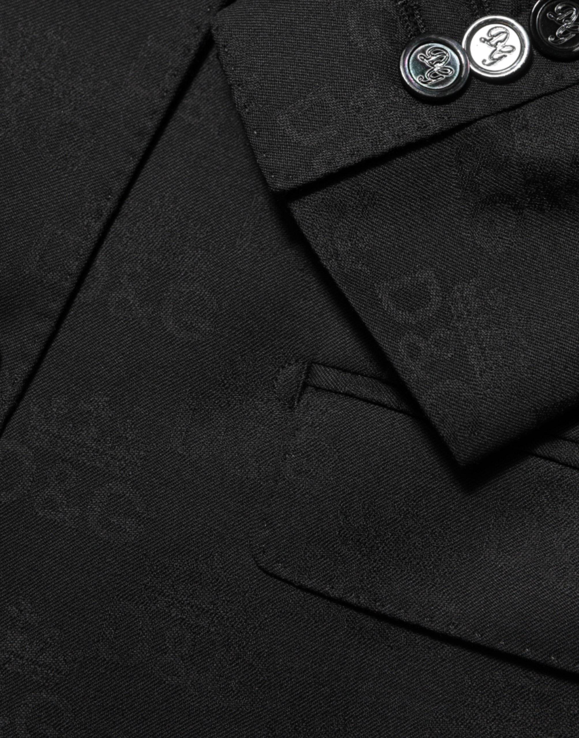 Dolce &amp; Gabbana Sort MARTINI 2 Knapper Habitjakke Blazer