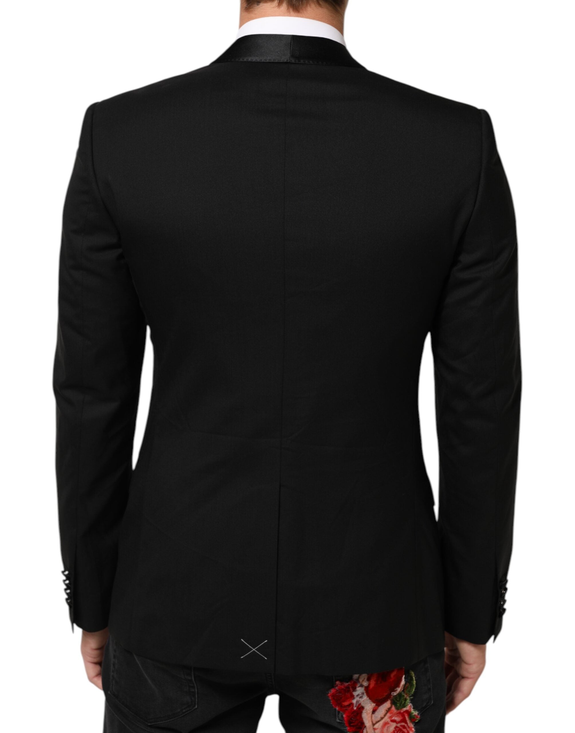 Dolce &amp; Gabbana Sort MARTINI 1-knaps jakkesætsblazer