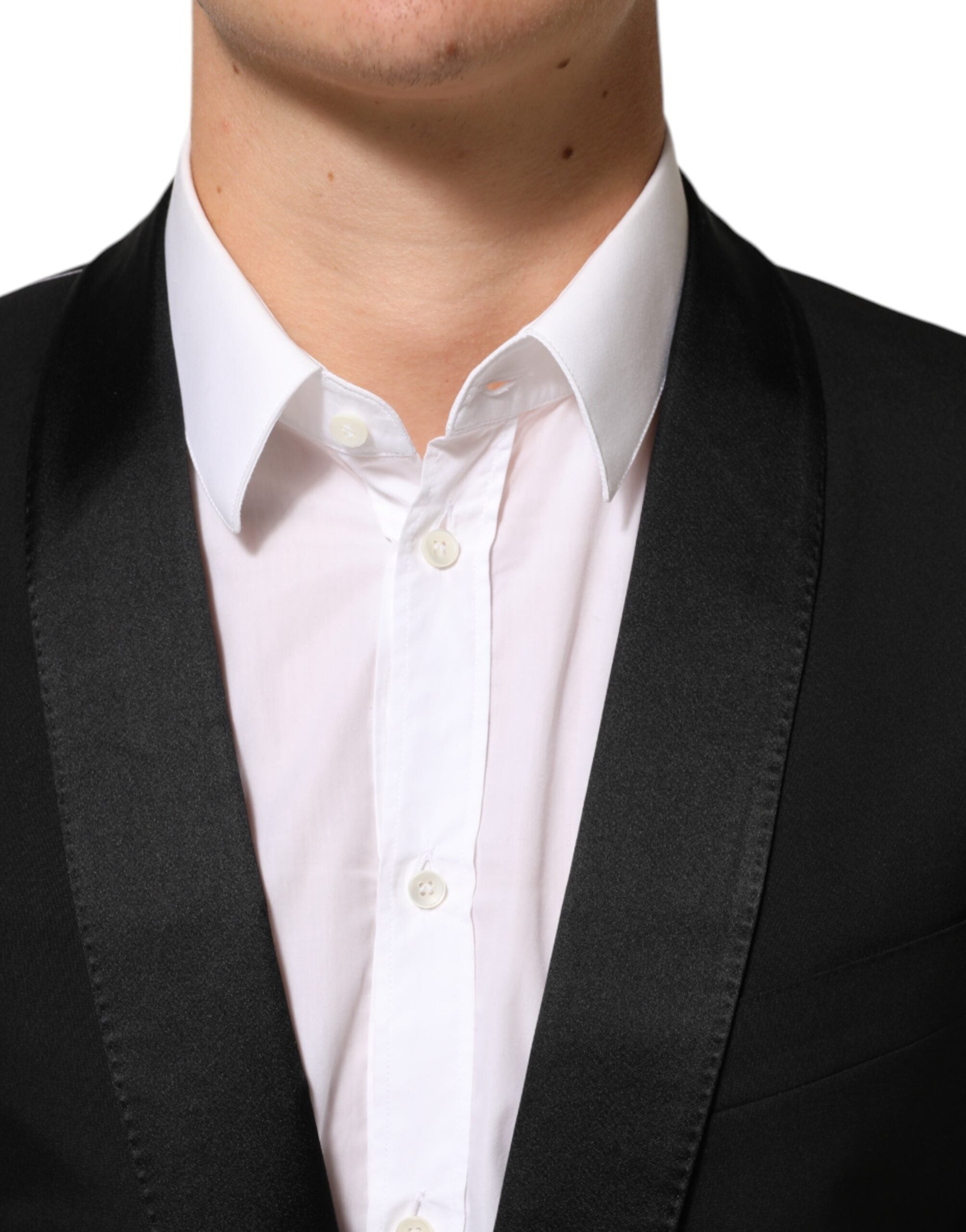 Dolce &amp; Gabbana Sort MARTINI 1-knaps jakkesætsblazer