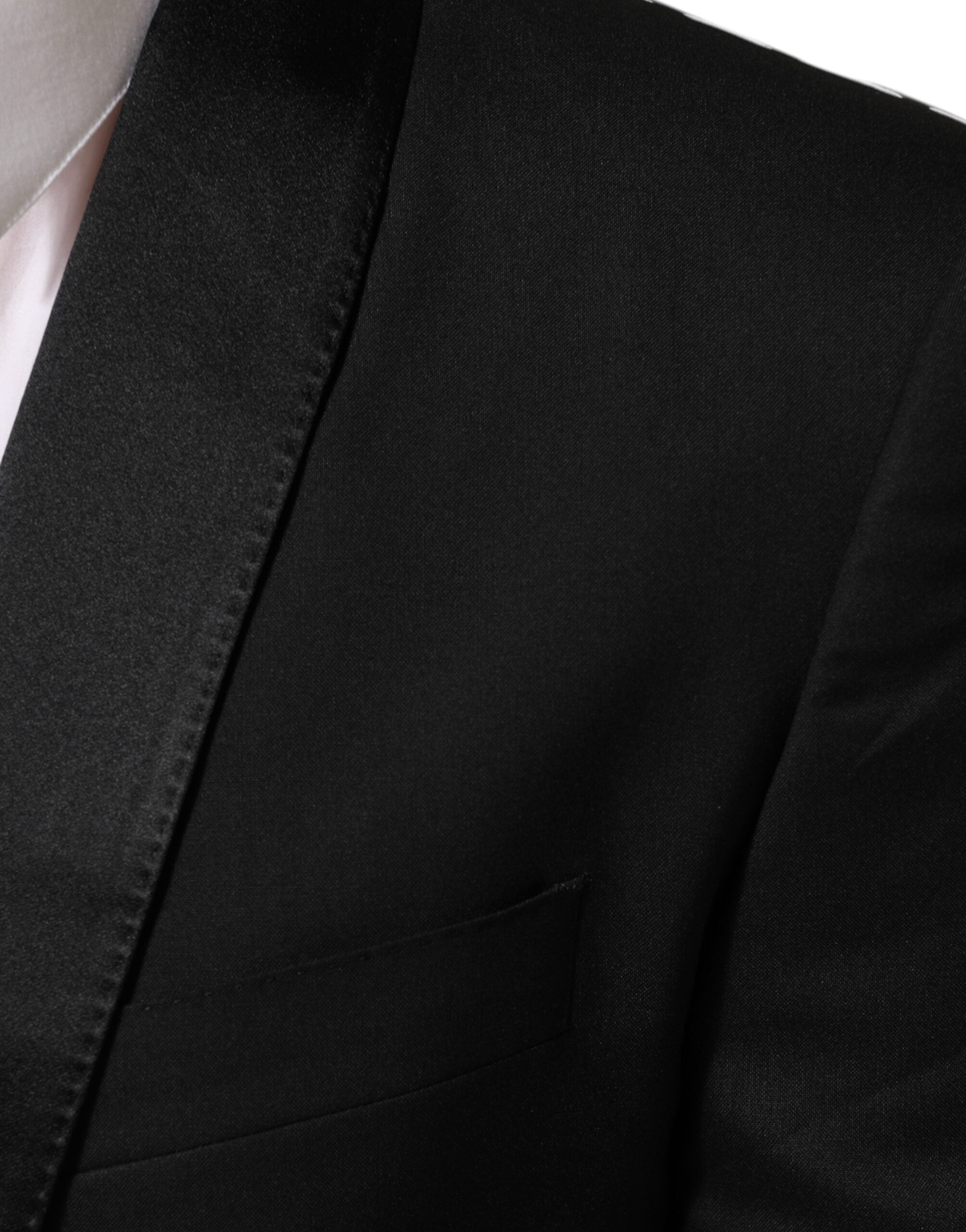 Dolce &amp; Gabbana Sort MARTINI 1-knaps jakkesætsblazer
