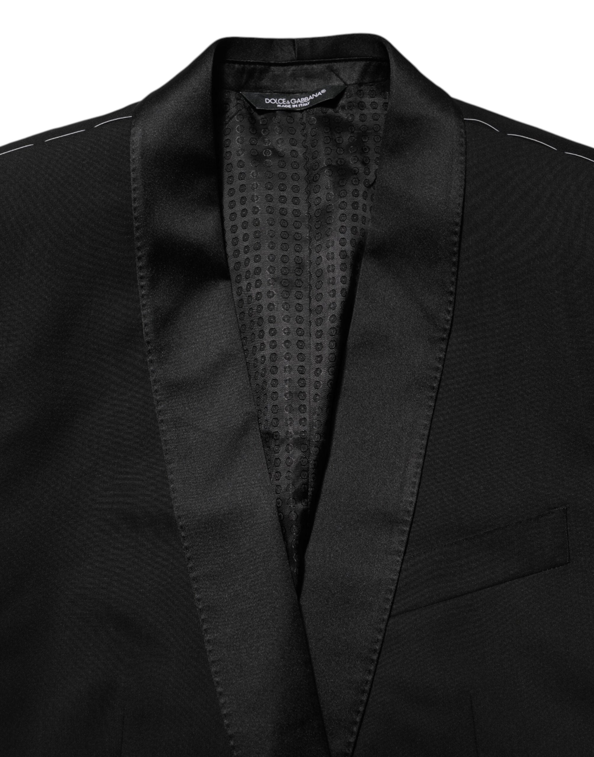 Dolce &amp; Gabbana Sort MARTINI 1-knaps jakkesætsblazer