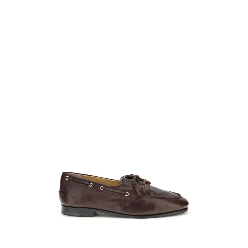 Bally Brune Kalveskinds Bos Taurus Slip-On Loafers