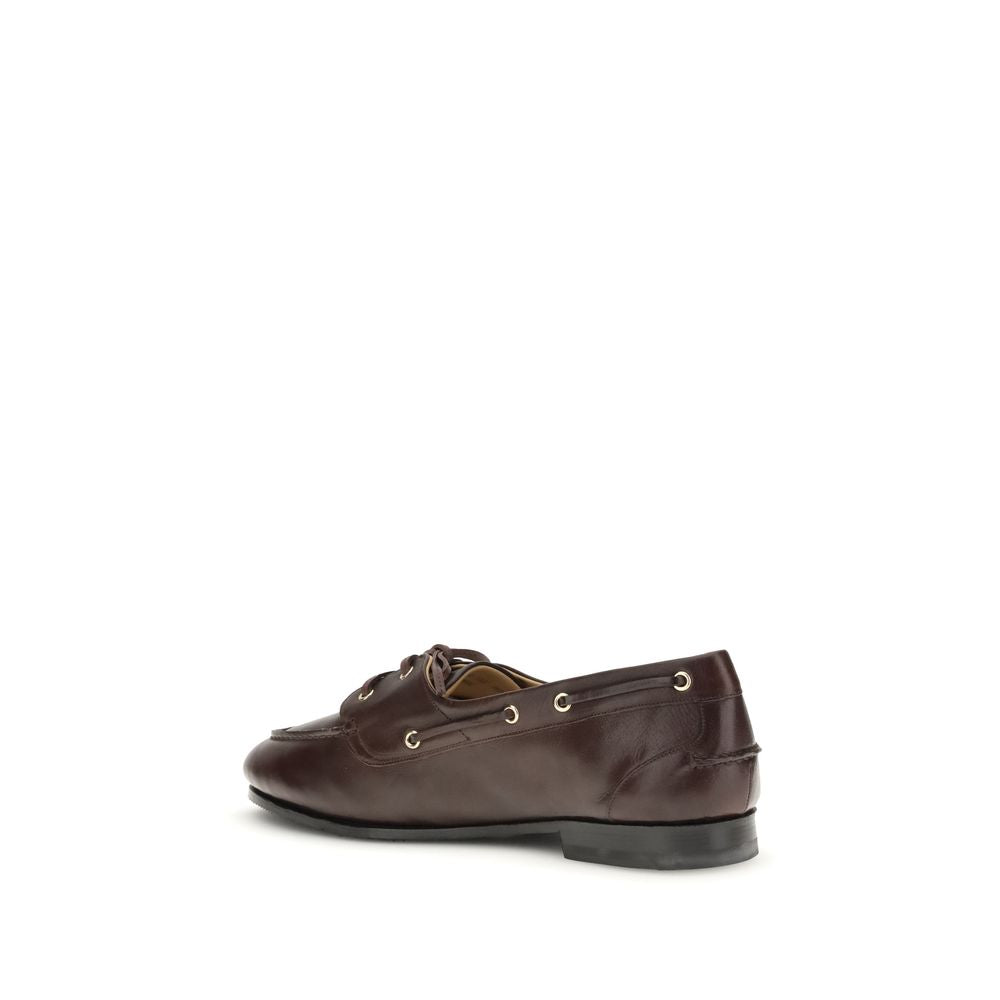 Bally Brune Kalveskinds Bos Taurus Slip-On Loafers