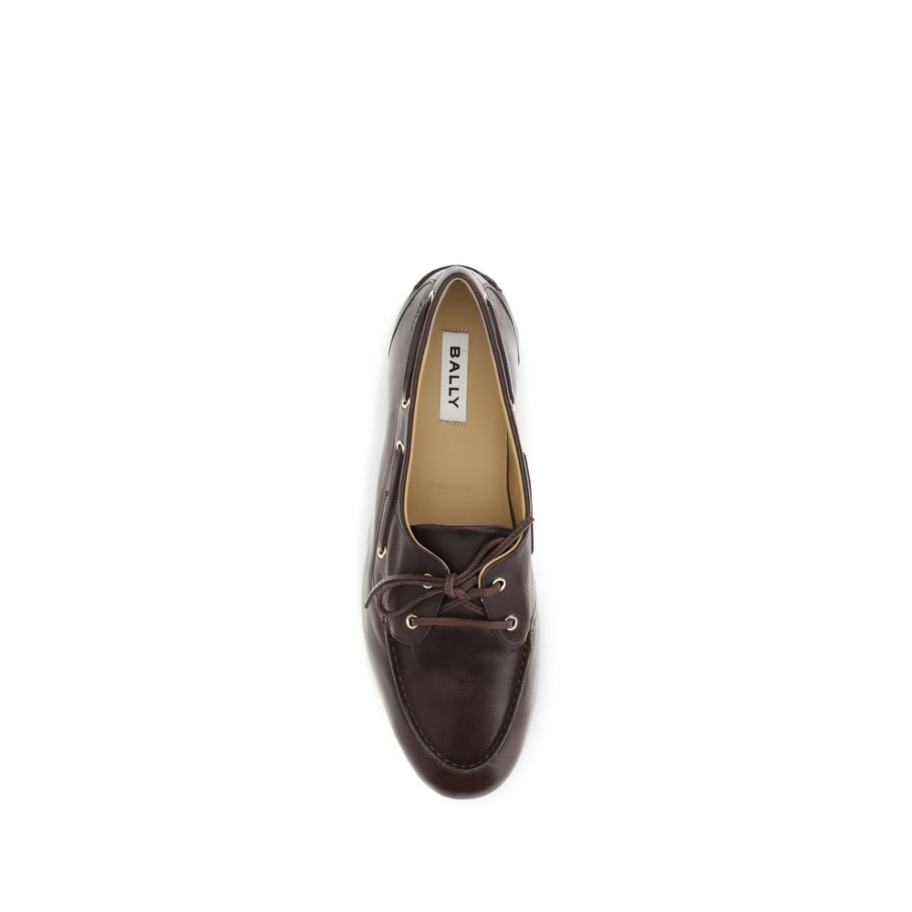 Bally Brune Kalveskinds Bos Taurus Slip-On Loafers