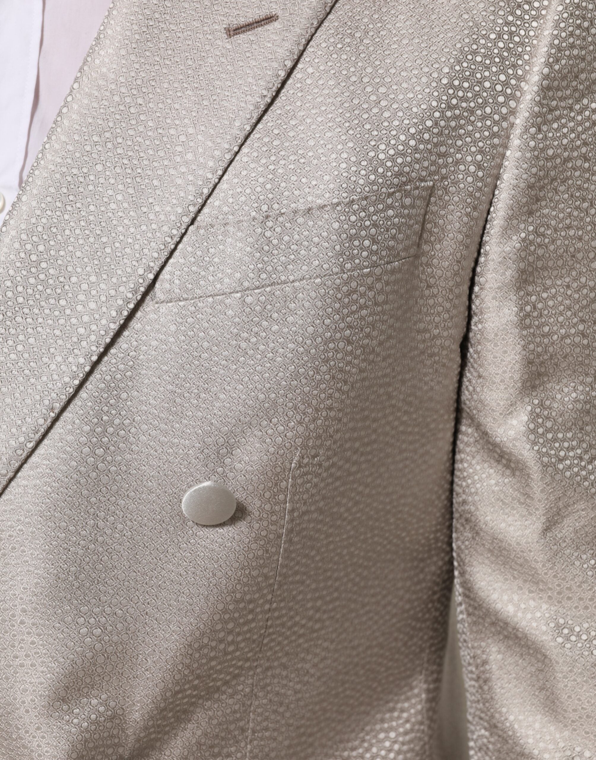 Dolce &amp; Gabbana Beige MARTINI Dobbeltradet Jakkesætsblazer