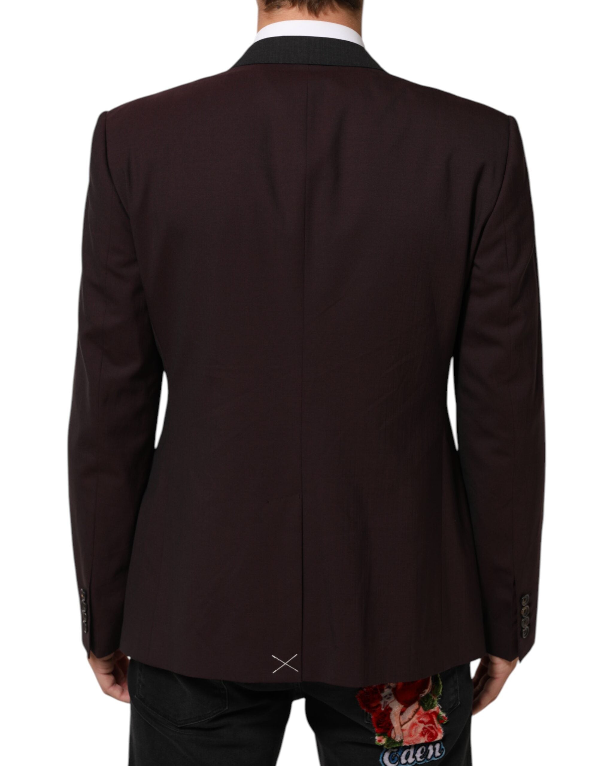 Dolce &amp; Gabbana Kastanjebrun Uldblazer med 2 Knapper