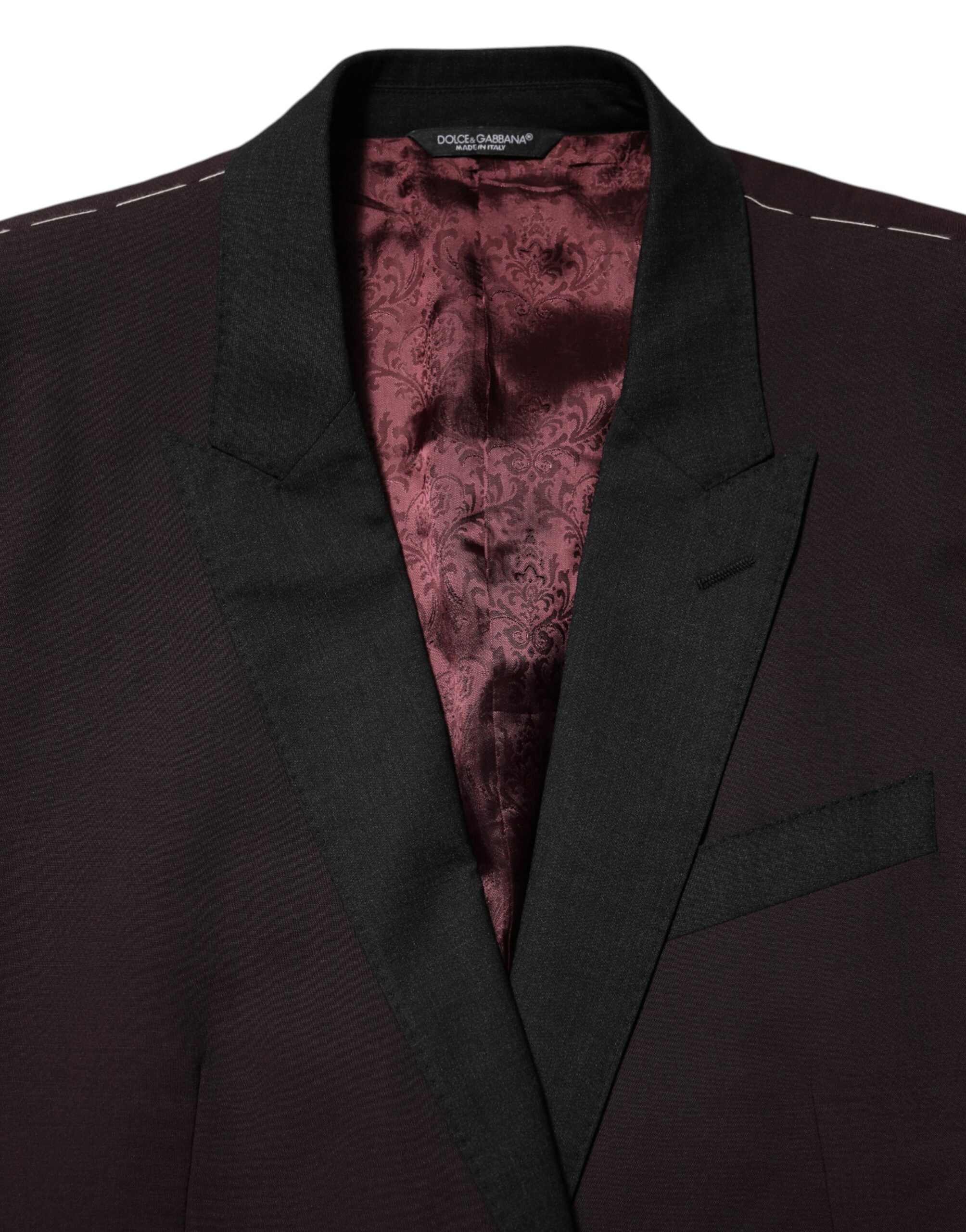 Dolce &amp; Gabbana Kastanjebrun Uldblazer med 2 Knapper