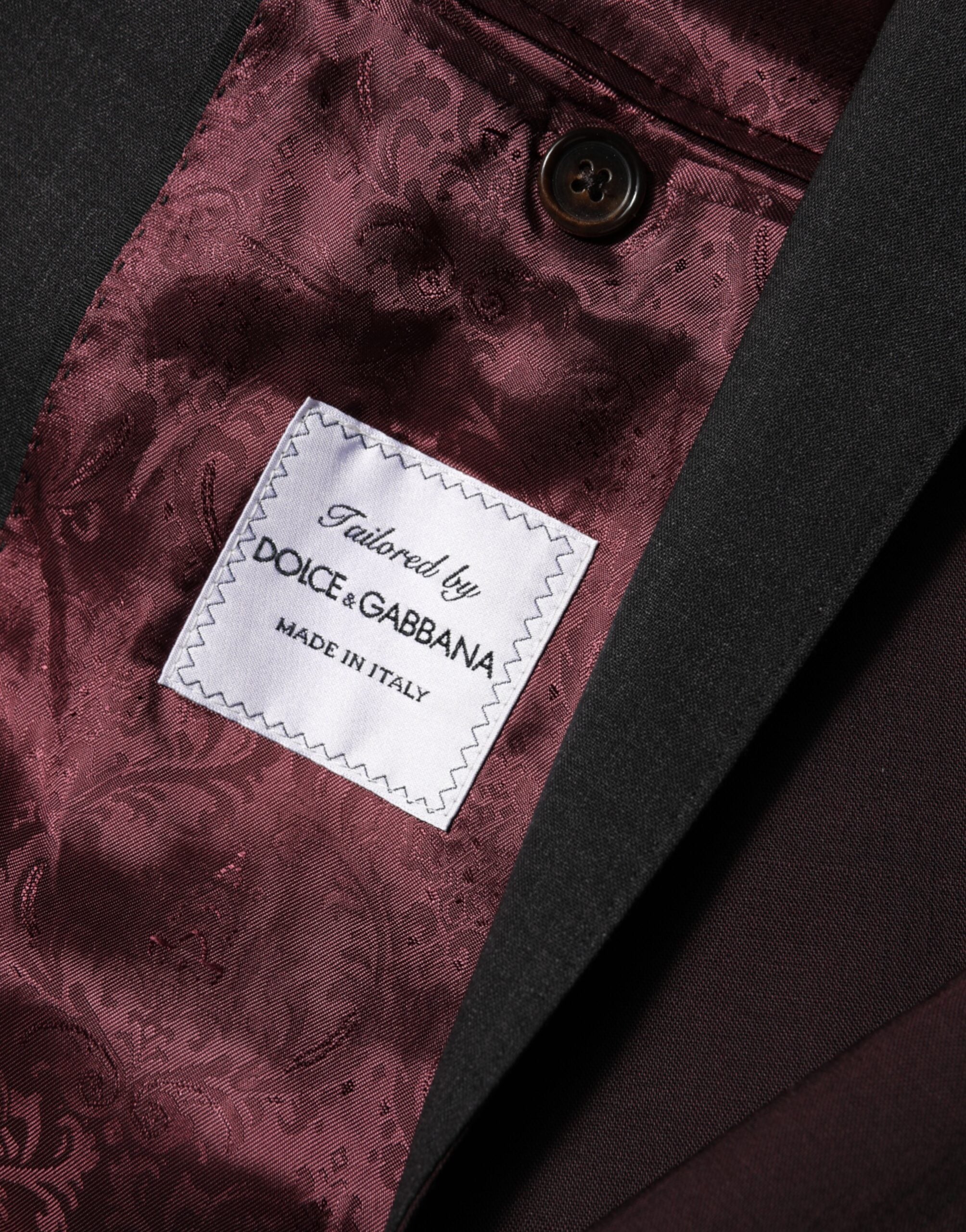 Dolce &amp; Gabbana Kastanjebrun Uldblazer med 2 Knapper