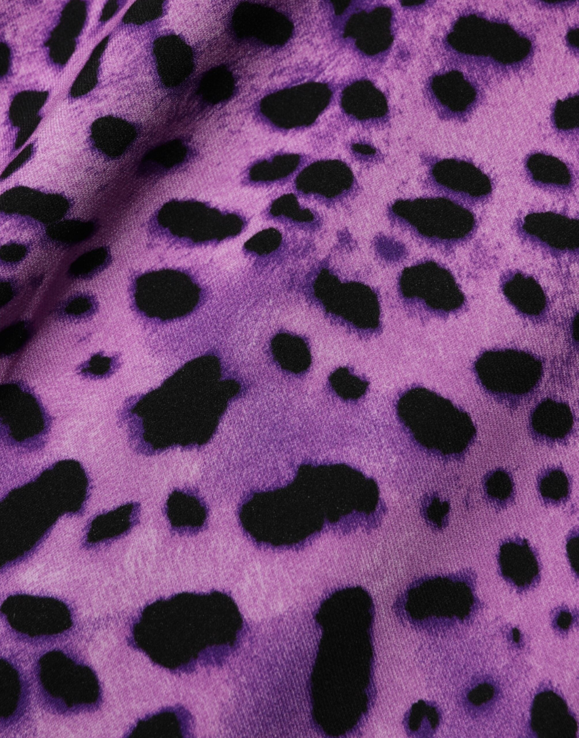 Dolce &amp; Gabbana Violet Leopard Sheath Bodycon Minikjole