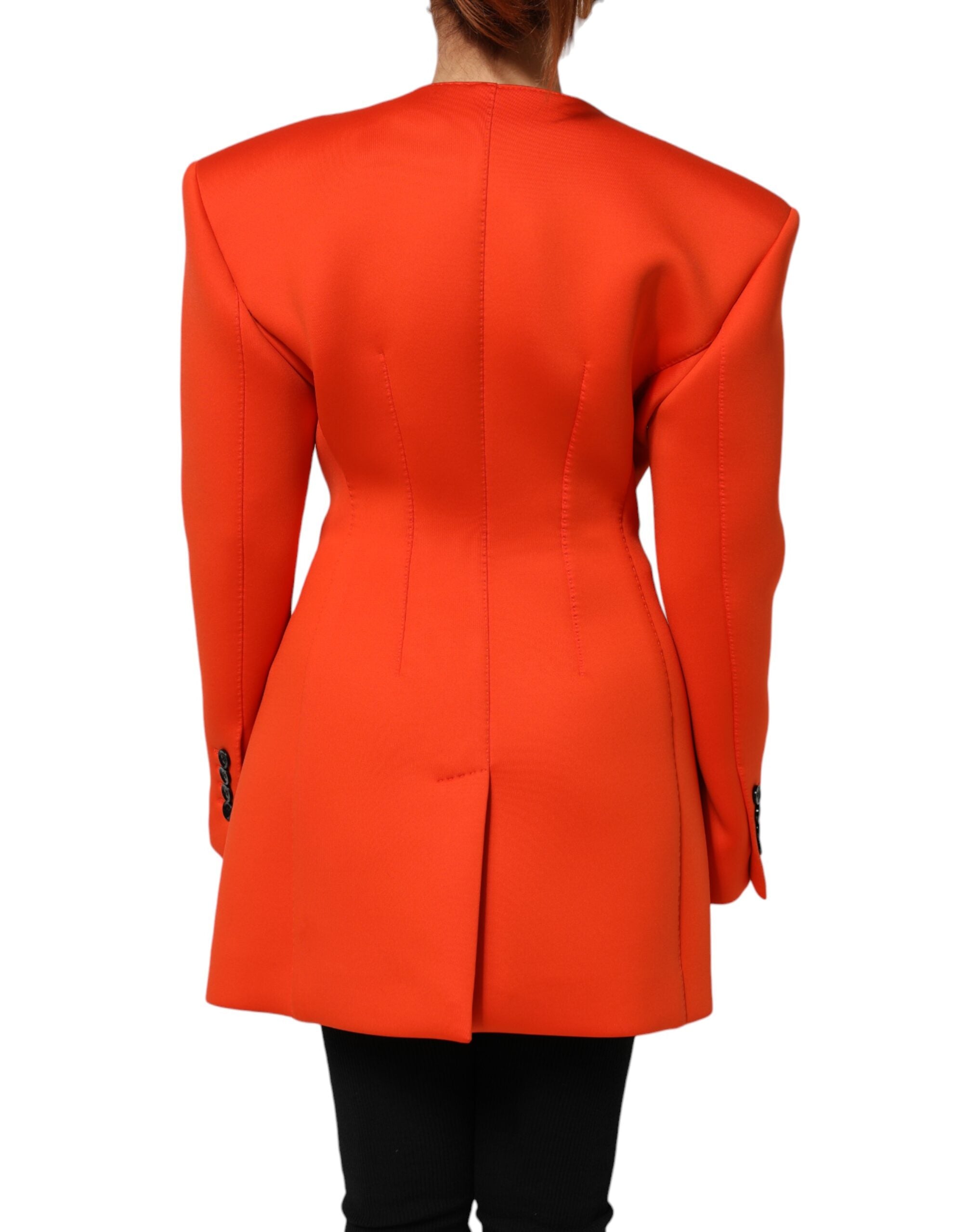 Dolce &amp; Gabbana Rød Knappet Dame Trenchcoat Jakke
