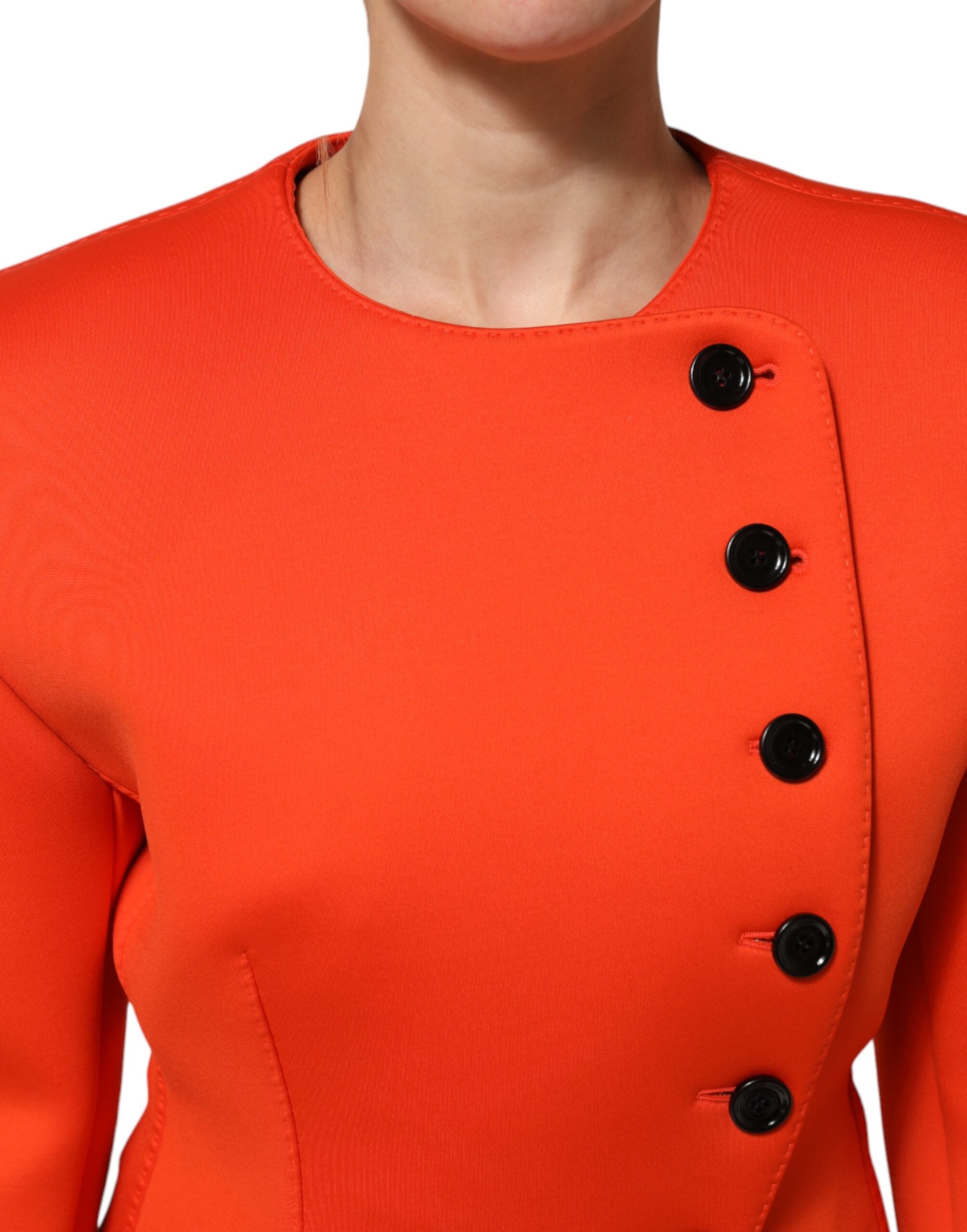 Dolce &amp; Gabbana Rød Knappet Dame Trenchcoat Jakke