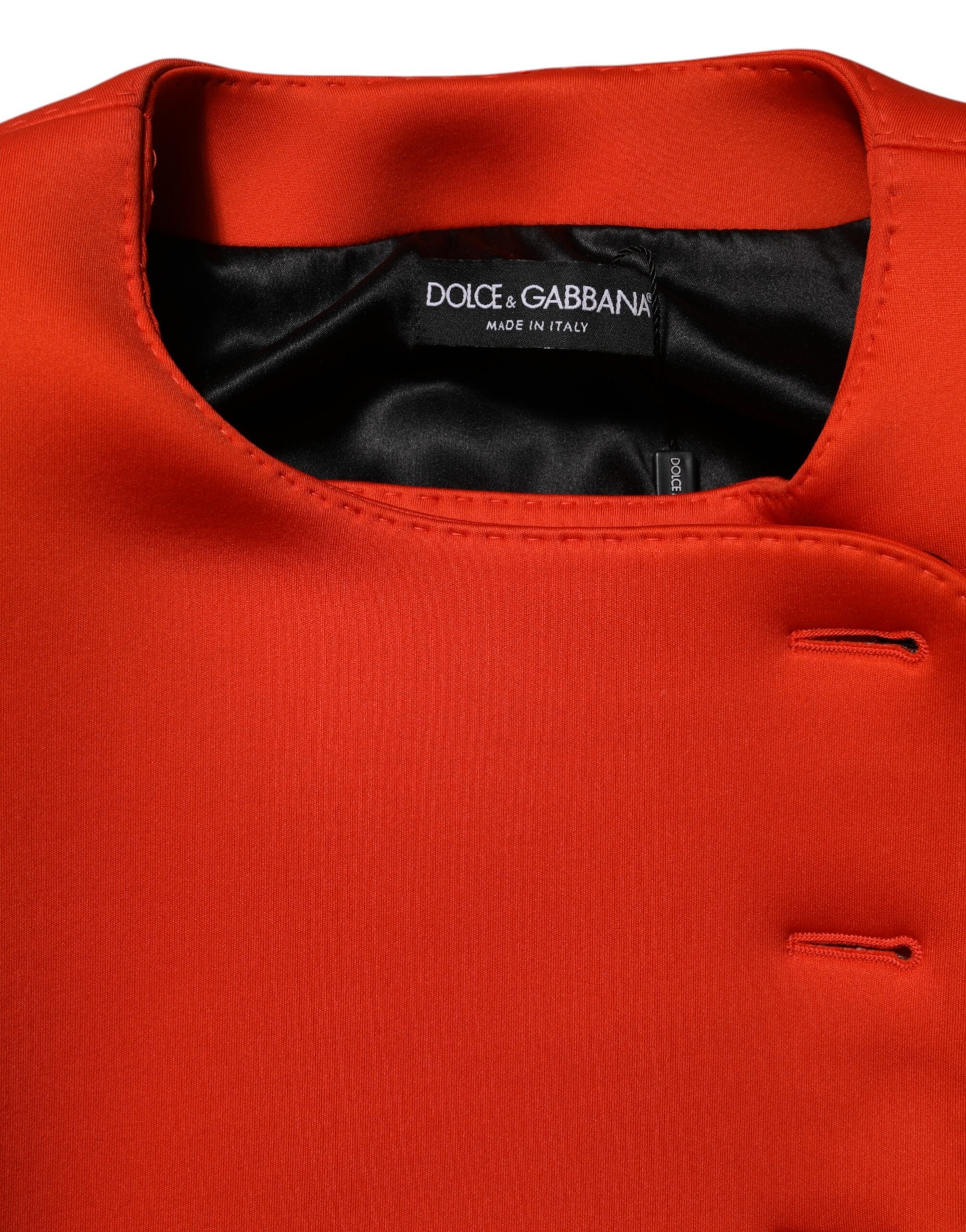 Dolce &amp; Gabbana Rød Knappet Dame Trenchcoat Jakke