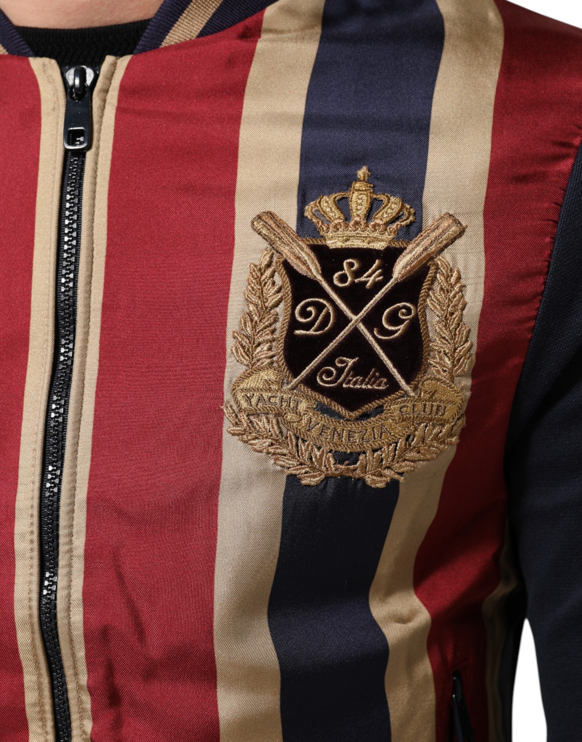 Dolce & Gabbana Flerfarvet #DGMillennials Bomberjakke med Lynlås