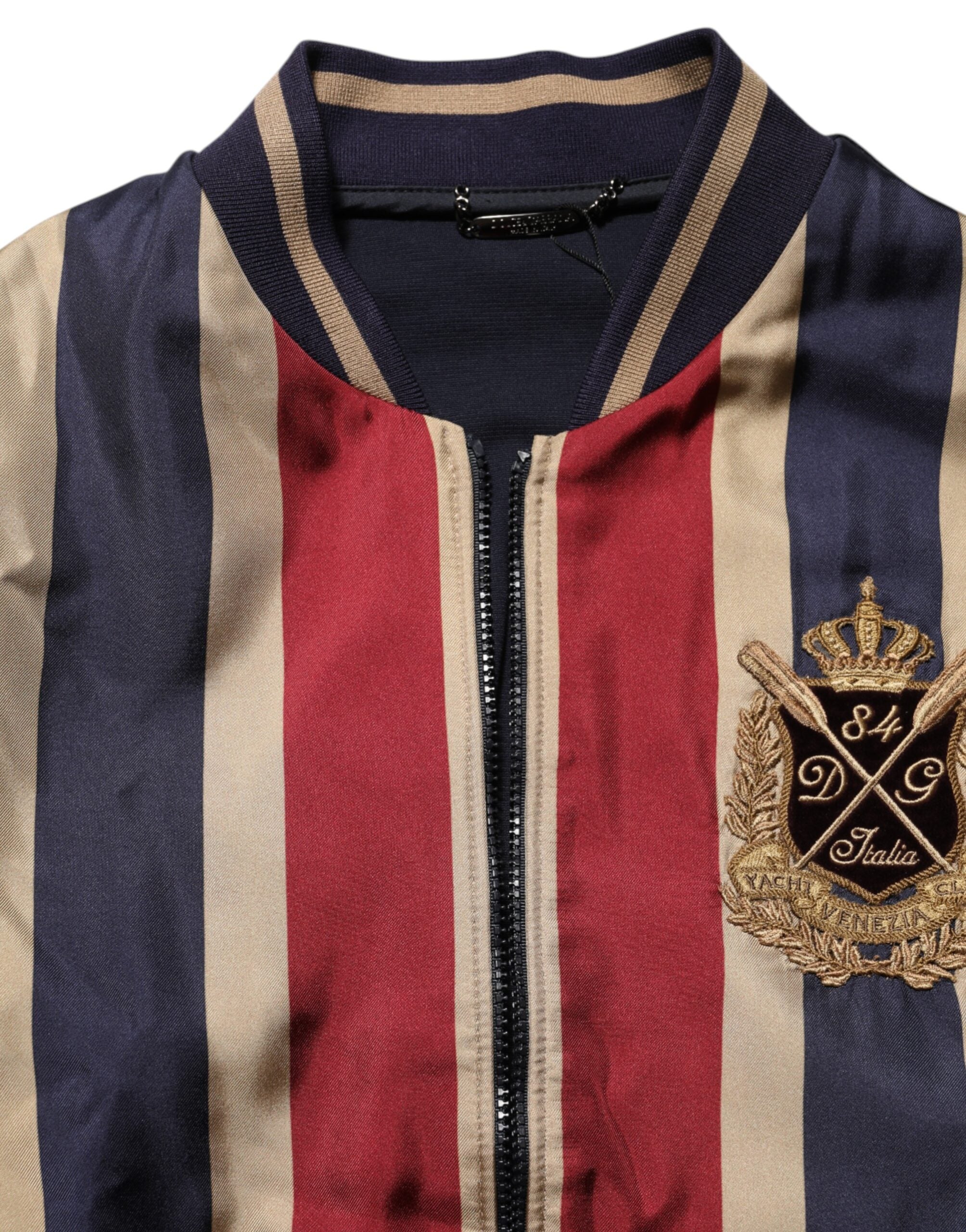 Dolce & Gabbana Flerfarvet #DGMillennials Bomberjakke med Lynlås