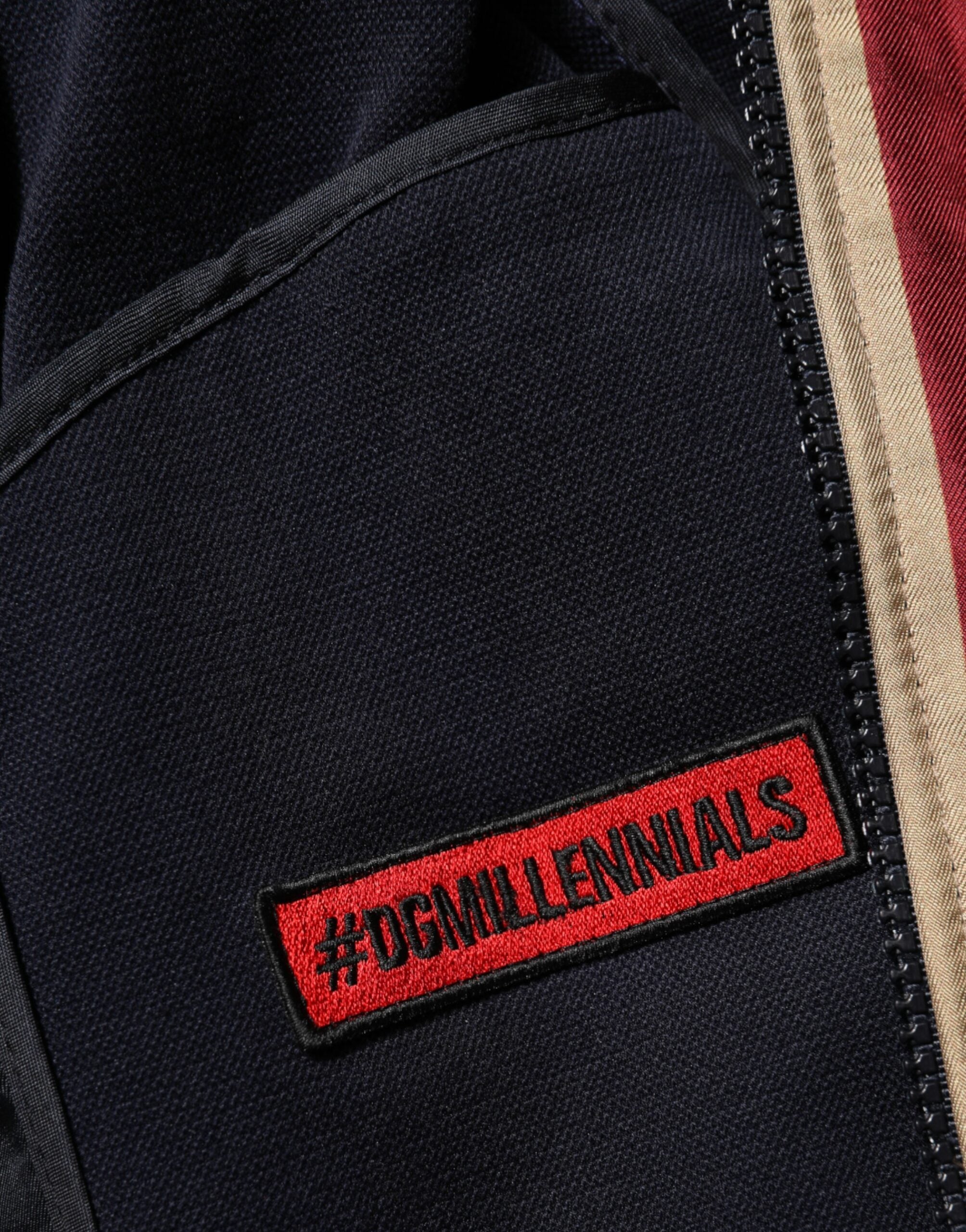 Dolce & Gabbana Flerfarvet #DGMillennials Bomberjakke med Lynlås