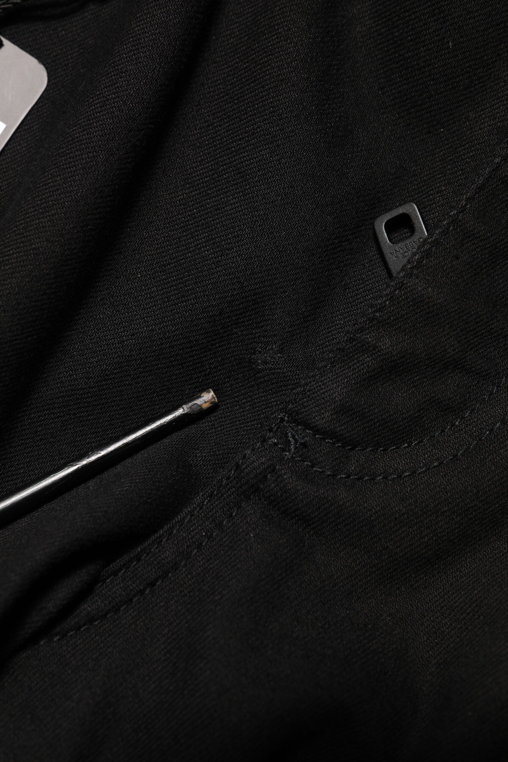 Dolce & Gabbana Sorte Bomuld Mellemhøj Talje Skinny Herre Denim Jeans