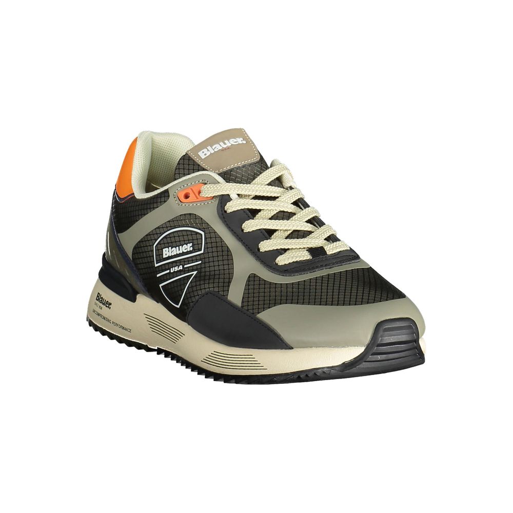 Blauer grøn polyester sneaker