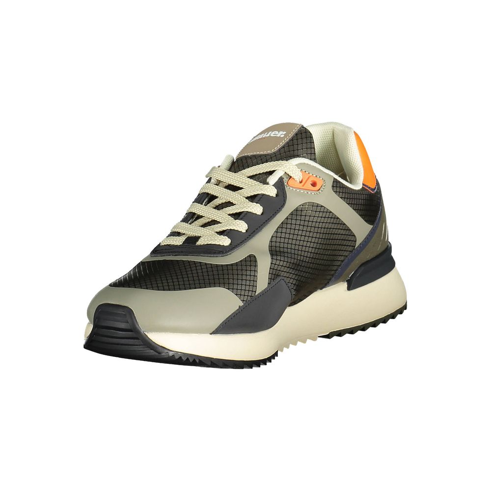 Blauer grøn polyester sneaker