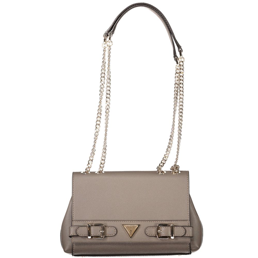 Guess Jeans Brown Polyethylene håndtaske