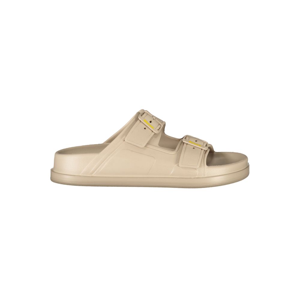 Blauer beige polyethylen sandal