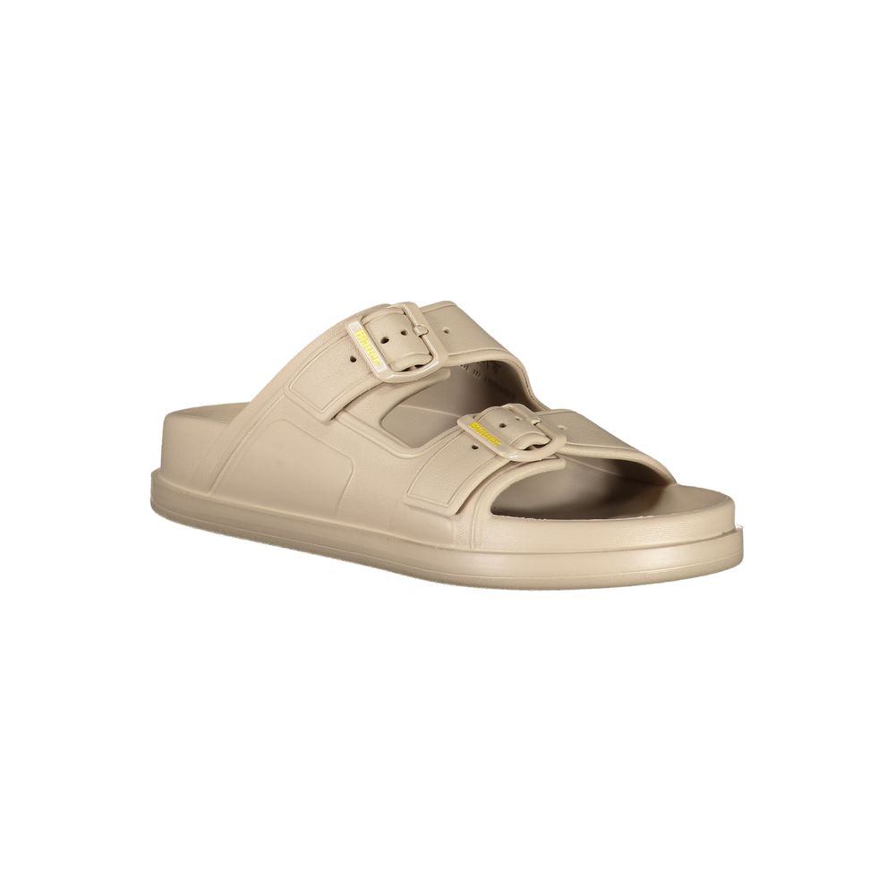 Blauer beige polyethylen sandal
