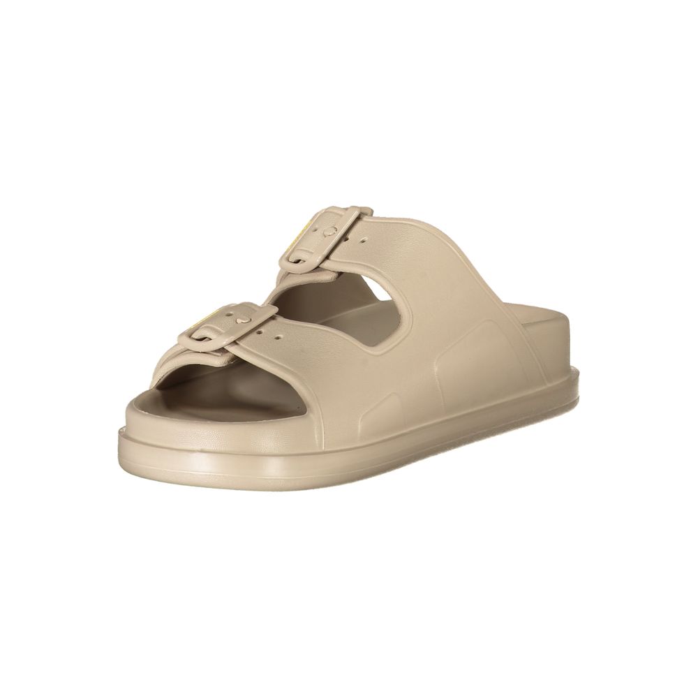 Blauer beige polyethylen sandal