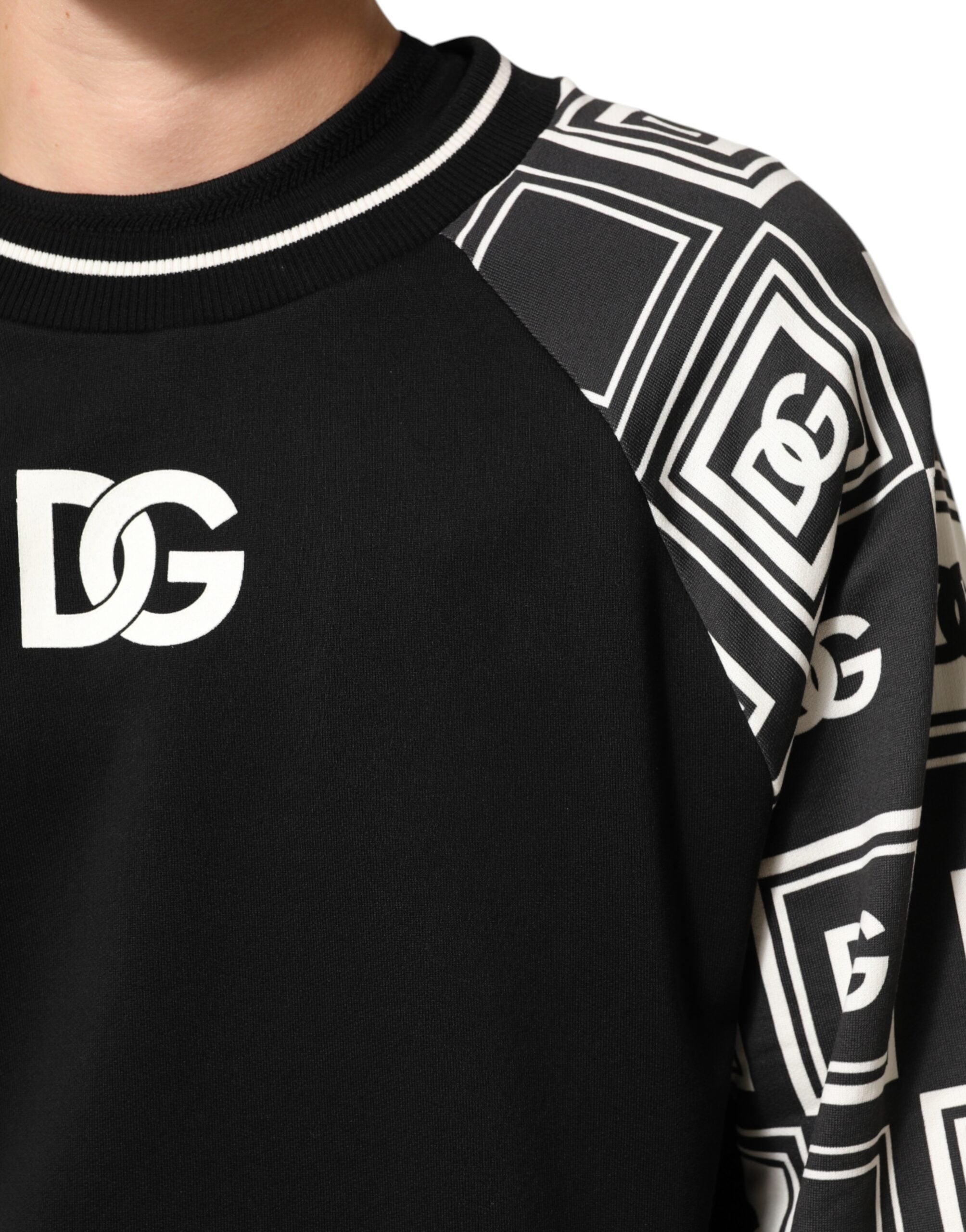 Dolce & Gabbana Sort Magnificent DG Logo Sweatshirt