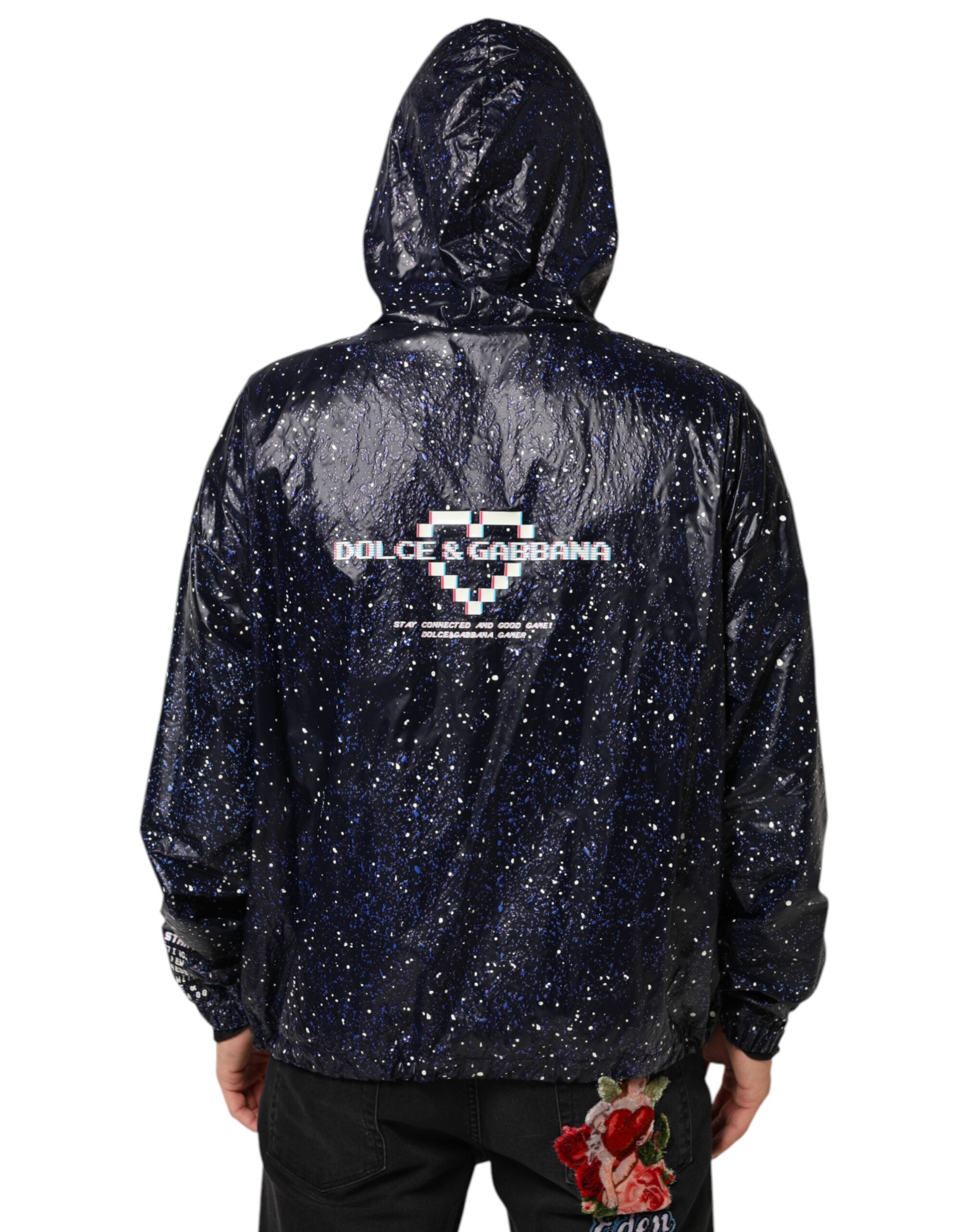 Dolce & Gabbana Blå D&G Game Hættetrøje til Herrer