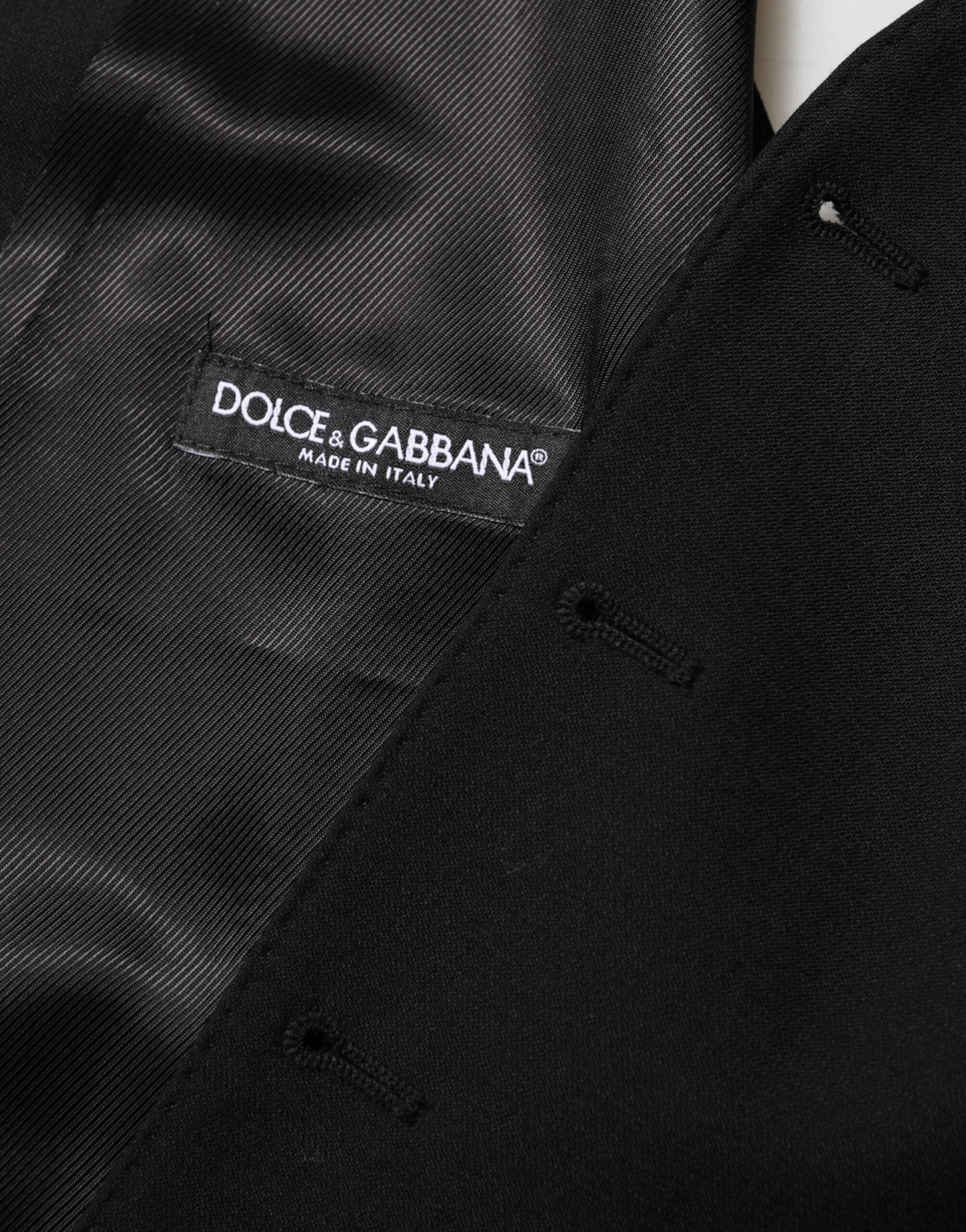 Dolce &amp; Gabbana Sort Uldkjole Formel Herrevest
