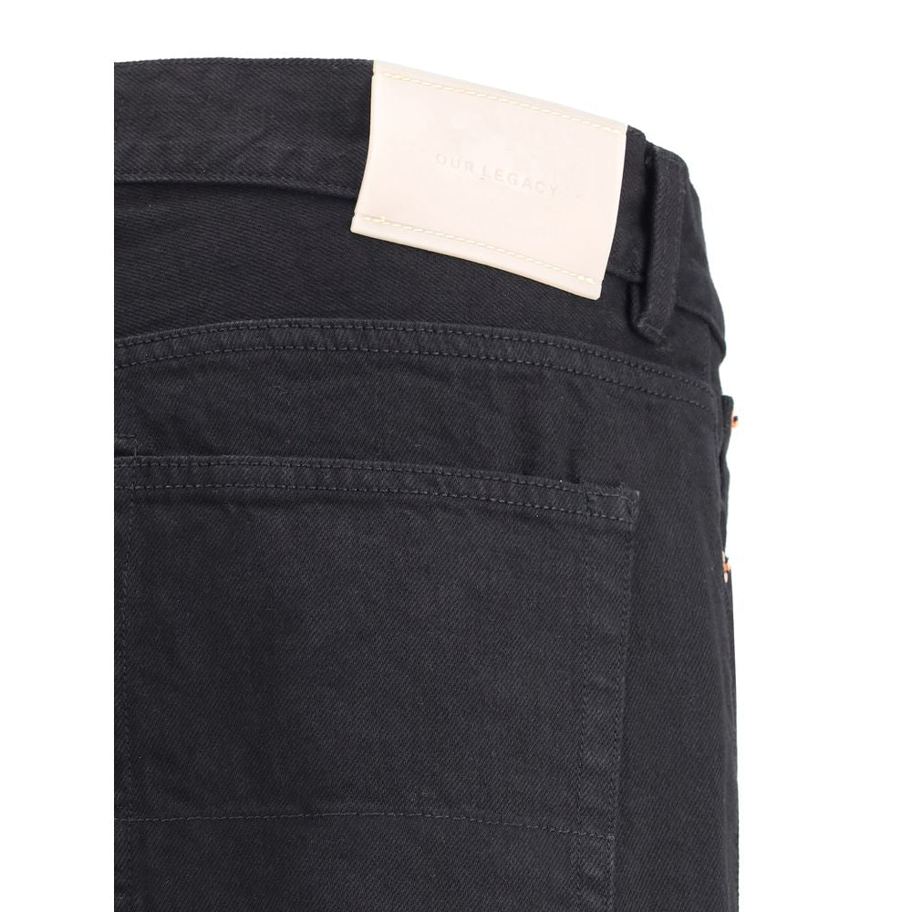 Our Legacy sorte bomuldsjeans med lige ben