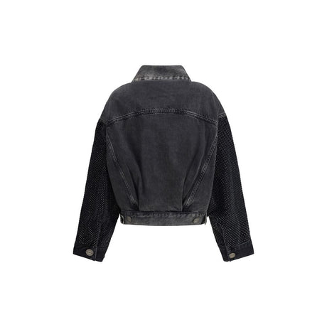 PINKO Grå Bomuldsdenimjakke