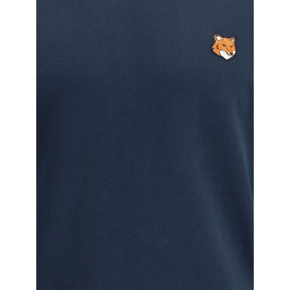 Maison Kitsune Blå Bomuldssweatshirt