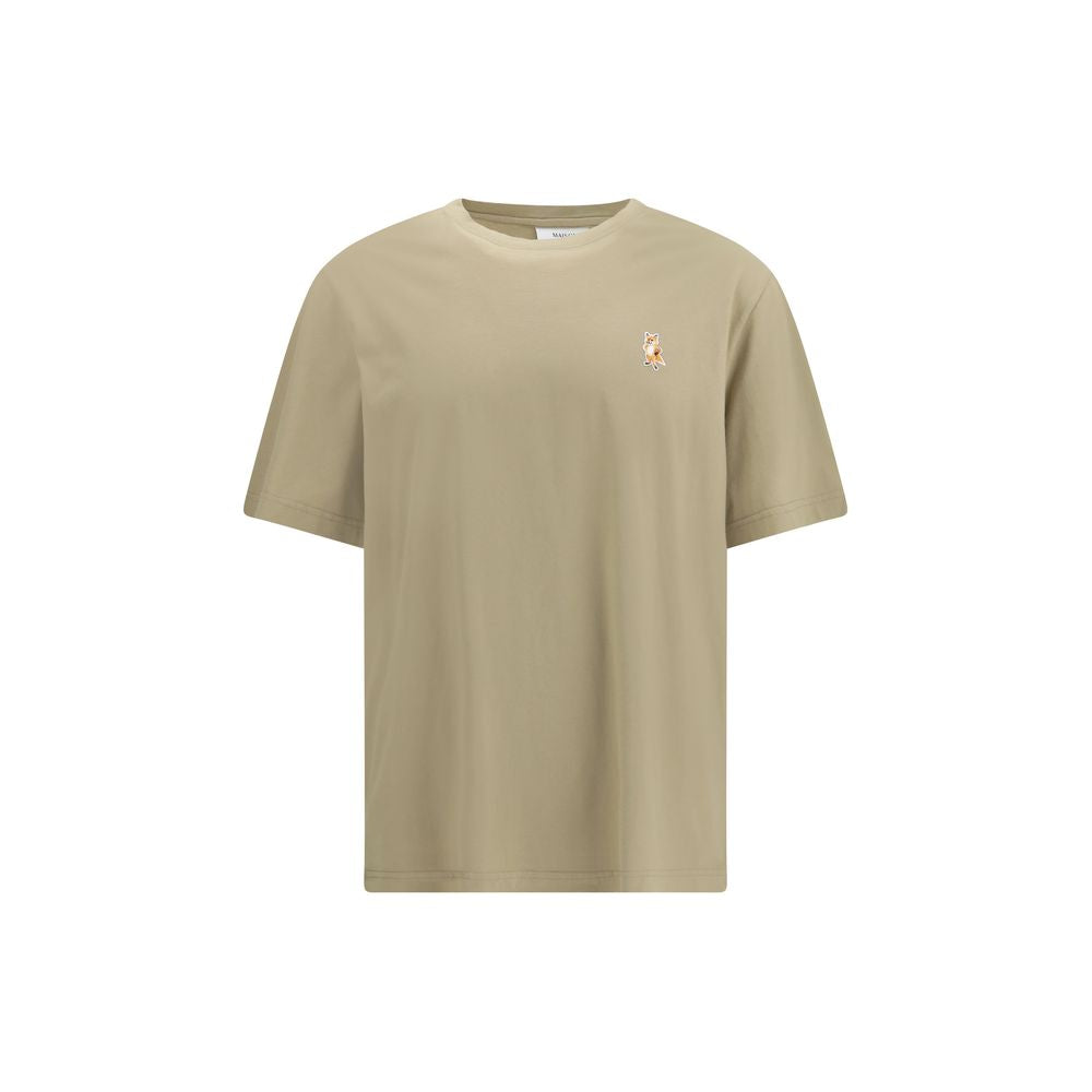 Maison Kitsuné Beige bomulds-T-shirt