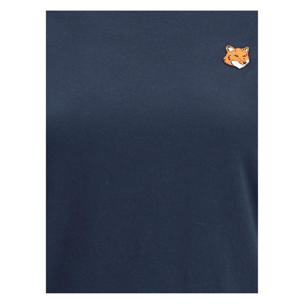 Maison Kitsuné Blå Bomulds T-shirt