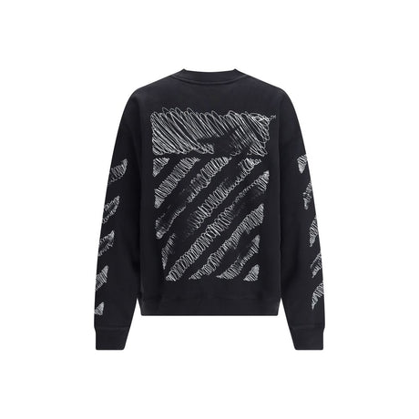Off-white sort bomulds sweatshirt