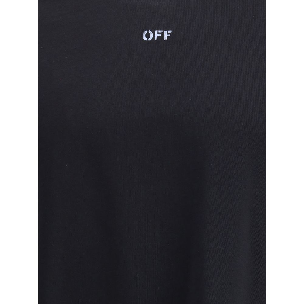 Off-white sort bomuldstøj