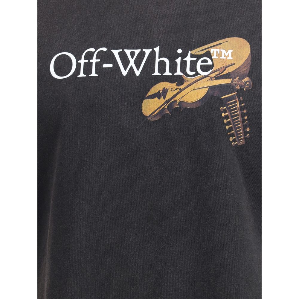 Off-white sort bomuldstøj