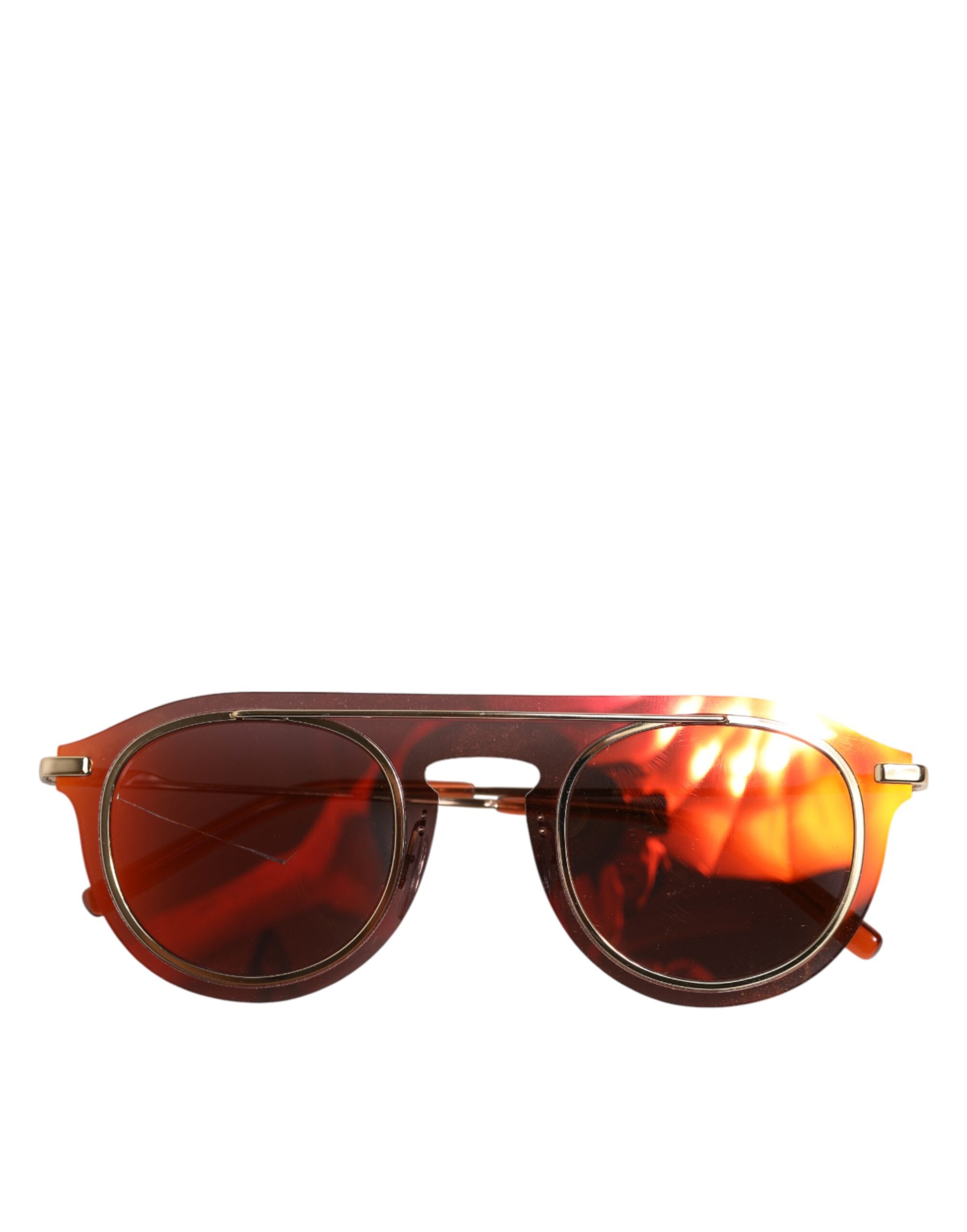 Dolce & Gabbana DG2169 solbriller med metalstel og runde skærme