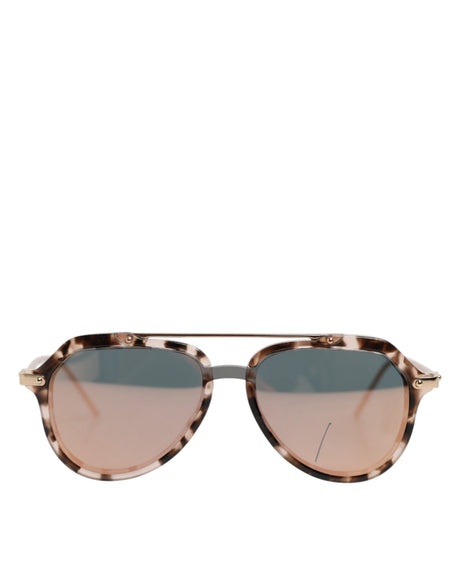 Dolce &amp; Gabbana DG4330 skildpaddeskjold Aviator solbriller med stel